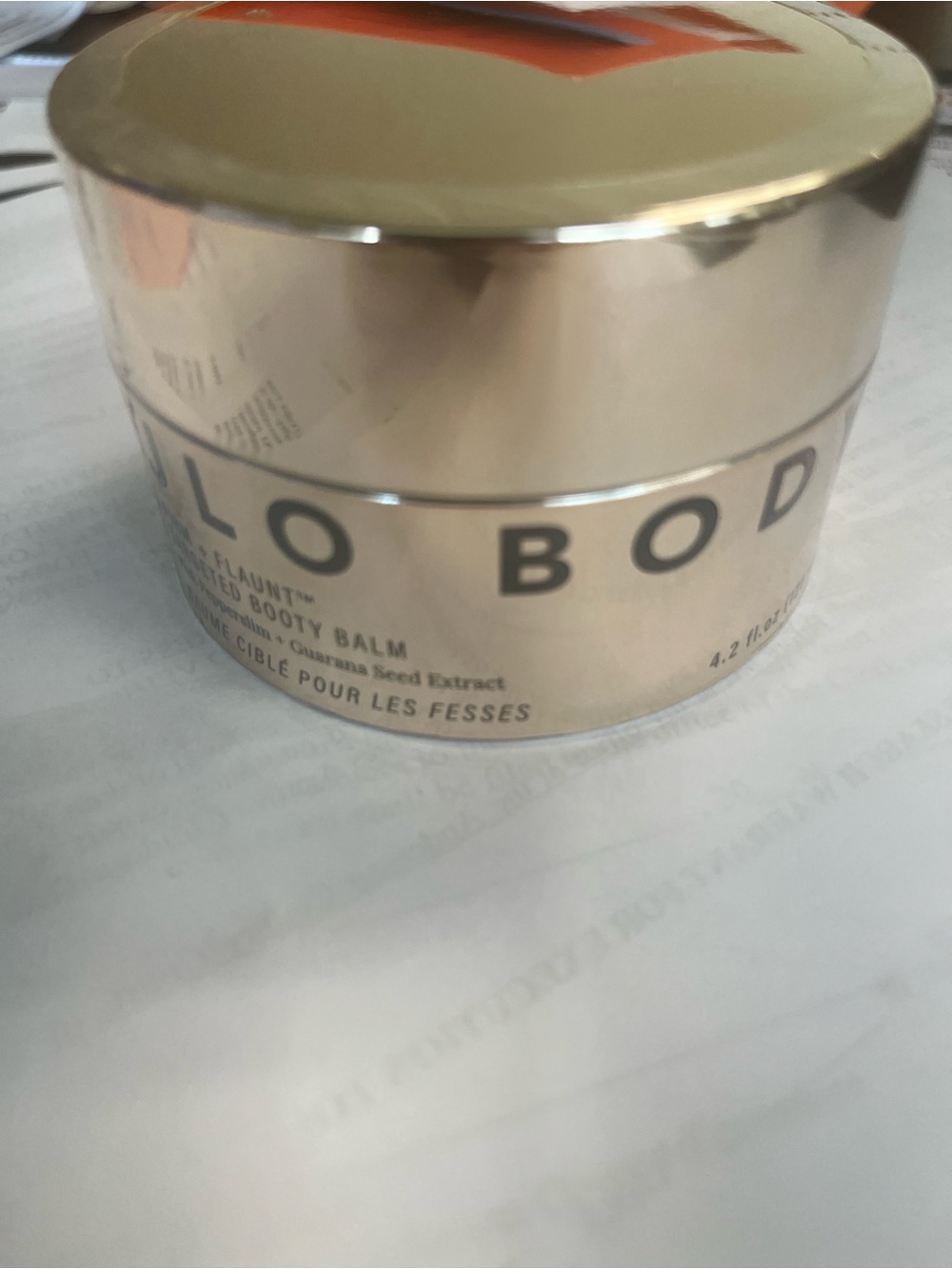 JLo Body Firm + Flaunt Targeted Booty Champagne Rose Jar - Picture 2 of 4